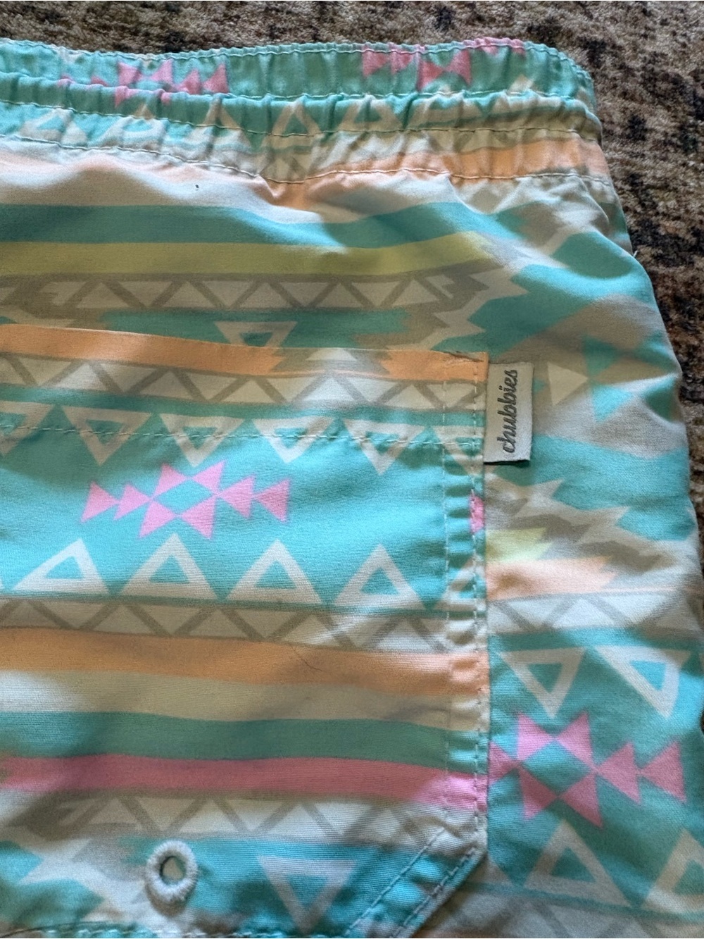 Chubbies Men’s Aztec Print Swim Shorts Size Large - Picture 7 of 7